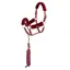 Shires ARMA Faux Fur Headcollar and Lead Rope - Burgundy